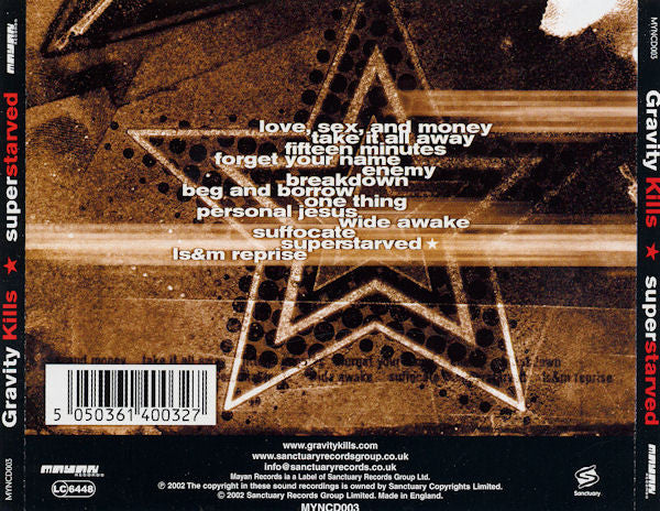 Gravity Kills : Superstarved (CD, Album)