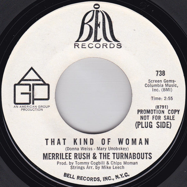 Merrilee Rush : That Kind Of Woman / Sunshine & Roses (7", Single, Promo, Mon)