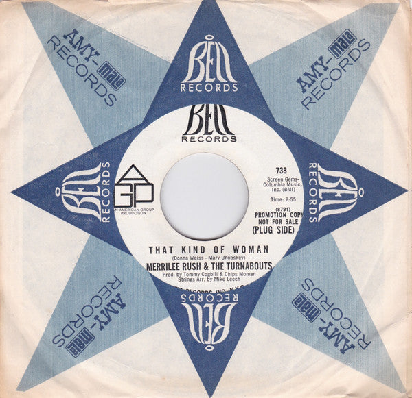 Merrilee Rush : That Kind Of Woman / Sunshine & Roses (7", Single, Promo, Mon)