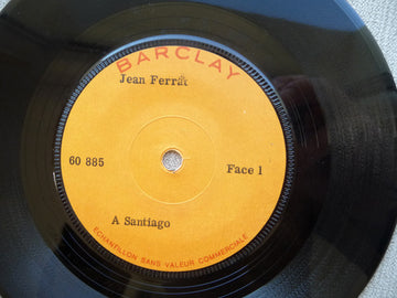 Jean Ferrat : À Santiago (7", Single, Promo)