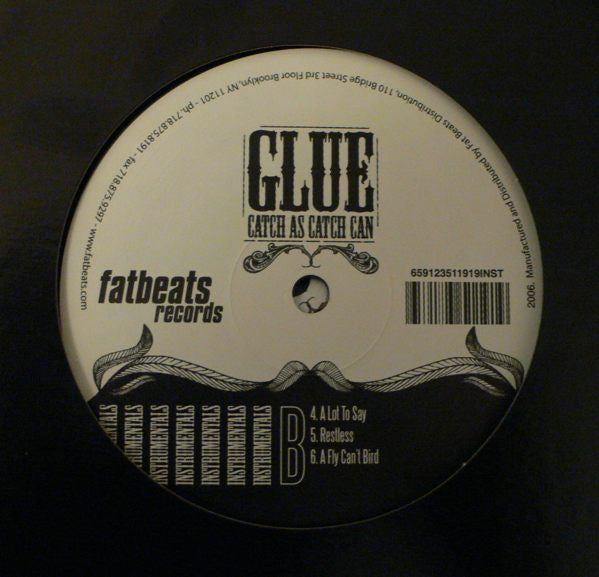 Glue (3) : Catch As Catch Can (Instrumental) (2xLP, Album)