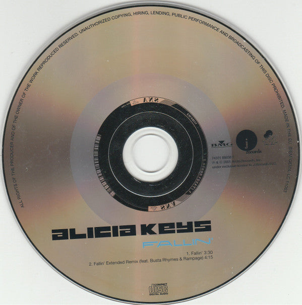 Alicia Keys : Fallin' (CD, Single)