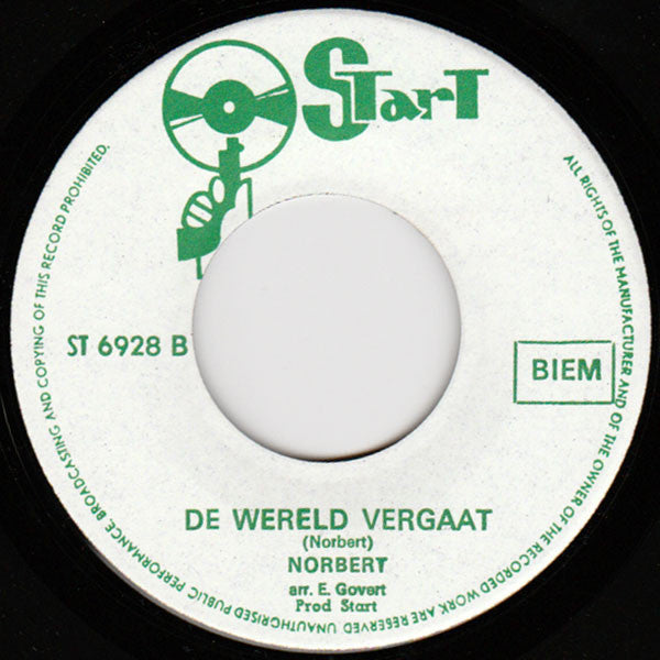 Norbert : Zomermeisje / De Wereld Vergaat (7", Single)