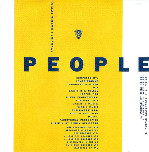 Soul II Soul : People (CD, Single)