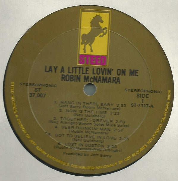 Robin McNamara : Lay A Little Lovin' On Me (LP, Album, Mon)