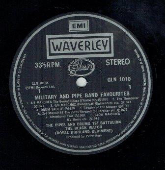 The Black Watch (Royal Highland Regiment) : Military And Pipe Band Favourites (LP, Comp)