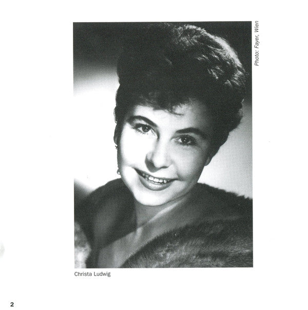 Franz Schubert - Christa Ludwig, Geoffrey Parsons (2), Gerald Moore, Gervase de Peyer : 15 Lieder (CD, Comp, Mono, RM)