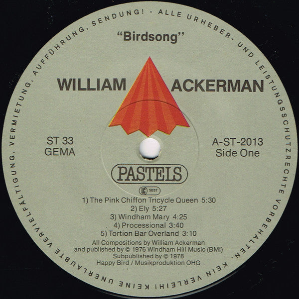 William Ackerman : Birdsong (LP, Album)