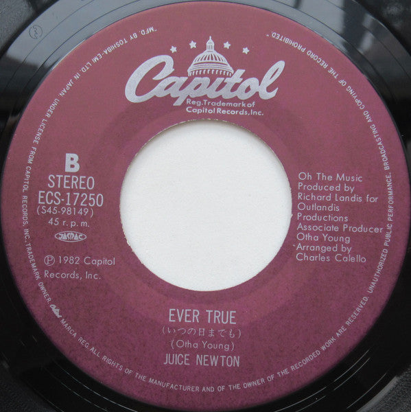 Juice Newton : Love's Been A Little Bit Hard On Me (7", Single)