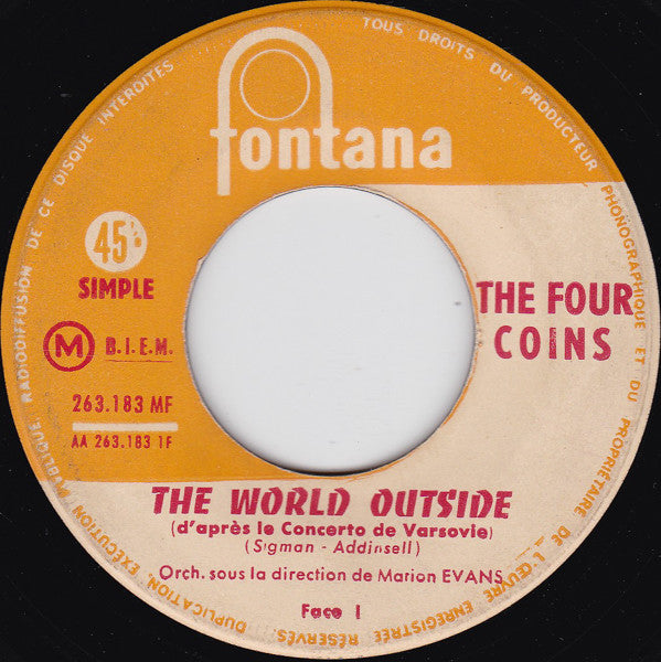 The Four Coins : The World Outside / Roselle (7", Single)