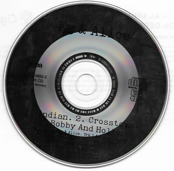 Eg & Alice : Indian (CD, Single)