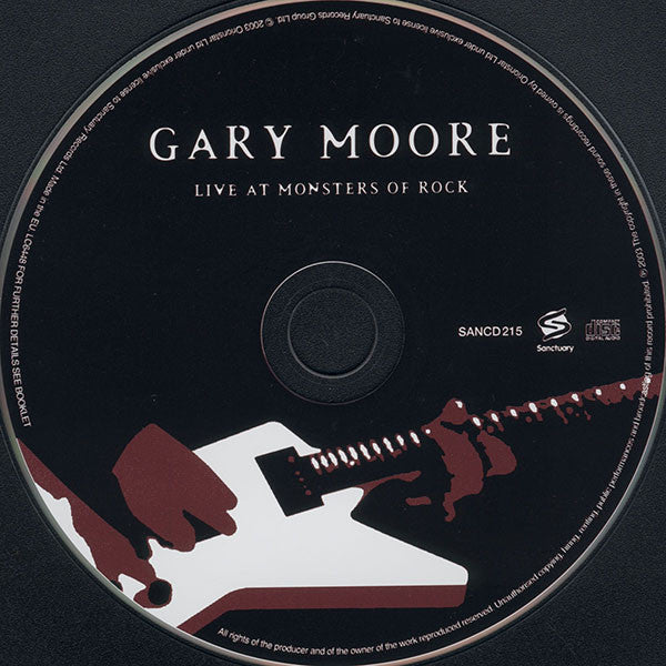 Gary Moore : Live At Monsters Of Rock (CD, Album)