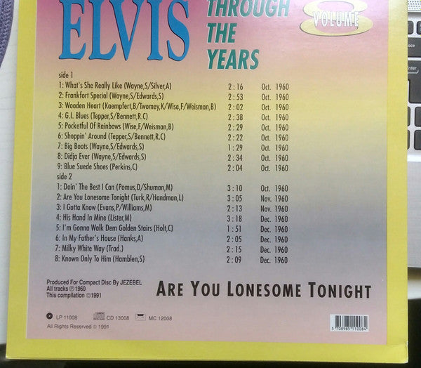 Elvis Presley : Elvis Through The Years Volume 8  - Are You Lonesome Tonight (LP, Comp)