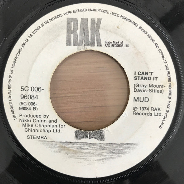 Mud : Lonely This Christmas (7", Single, Gre)