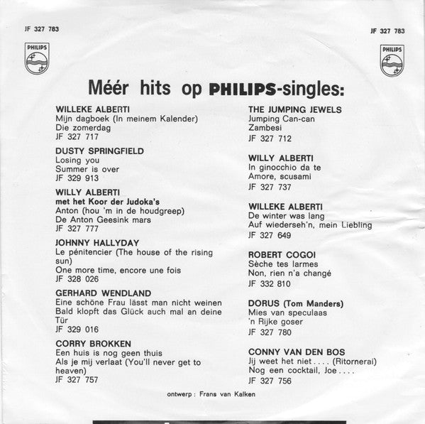 Ronnie Tober : Iedere Avond / Voor Jou (7", Single, Mono, Red)