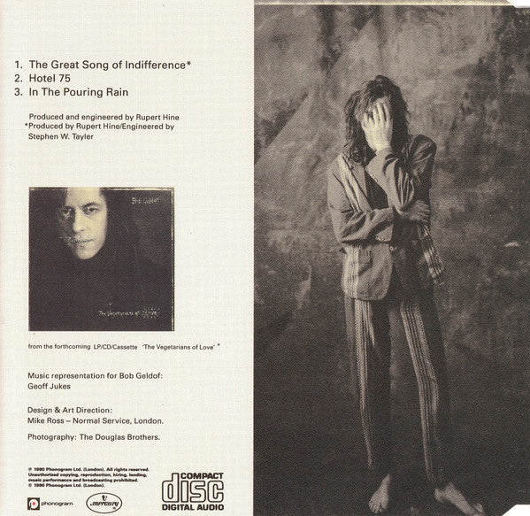Bob Geldof : The Great Song Of Indifference (CD, Maxi)
