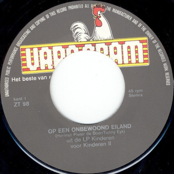 Kinderen Voor Kinderen : Op Een Onbewoond Eiland (7", Single)