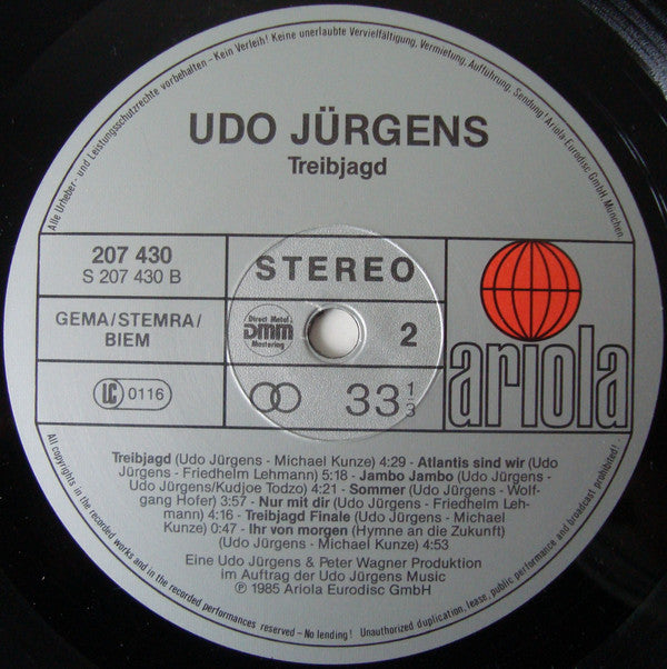 Udo Jürgens : Treibjagd (LP, Album)