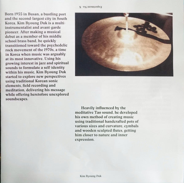 Kim Byoung Duk : Experiment No. X (LP, Comp)