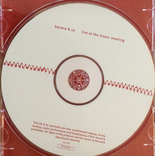 Baraná : Live At The Music Meeting (CD, Album)