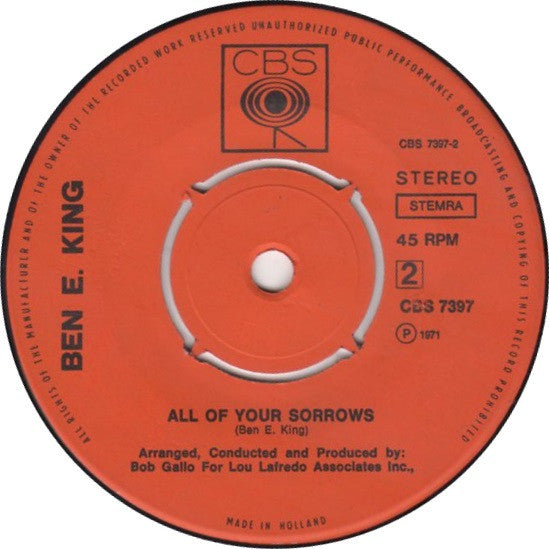 Ben E. King : White Moon (7", Single)