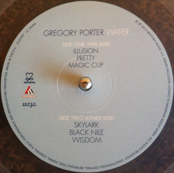 Gregory Porter : Water (2xLP, Album, Num, RE, Cle + CD, Album)