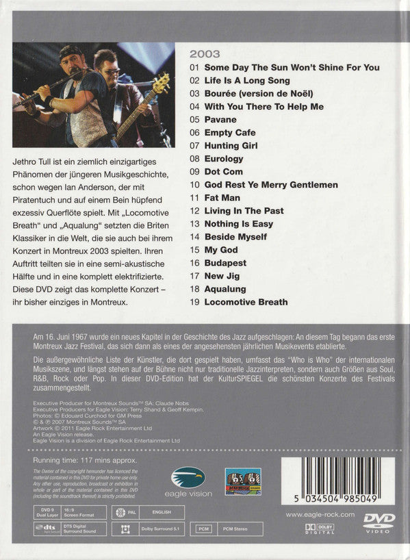 Jethro Tull : Live At Montreux 2003 (DVD-V, RE, Multichannel, PAL)