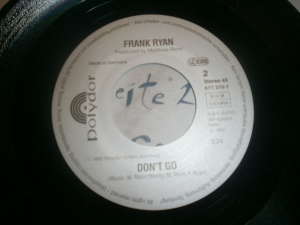 Frank Ryan : Two Hearts In Time (7", Single)