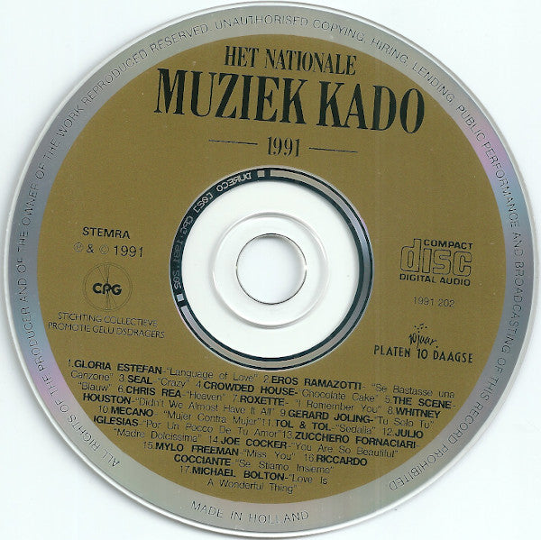 Various : Het Nationale Muziekkado 1991 (CD, Comp)