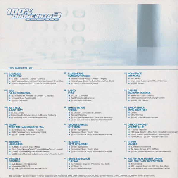Various : 100% Dance Hits 3 (The Best Dance You Can Get) (2xCD, Comp)