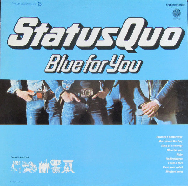 Status Quo : Blue For You (LP, Album, Gat)