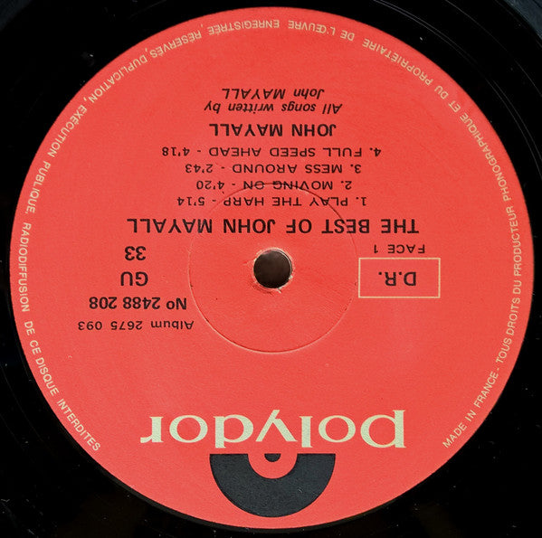 John Mayall : The Best Of John Mayall (2xLP, Comp, Gat)