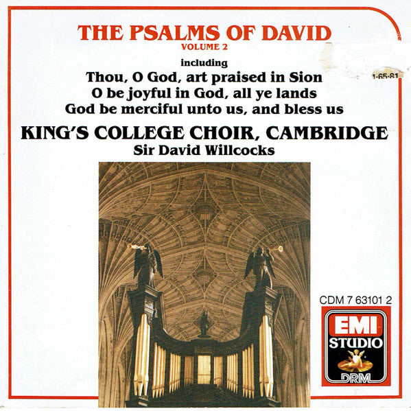 The King's College Choir Of Cambridge King's College Choir, Cambridge  David Willcocks : The Psalms Of David (Volume II) (CD, Album, RE)