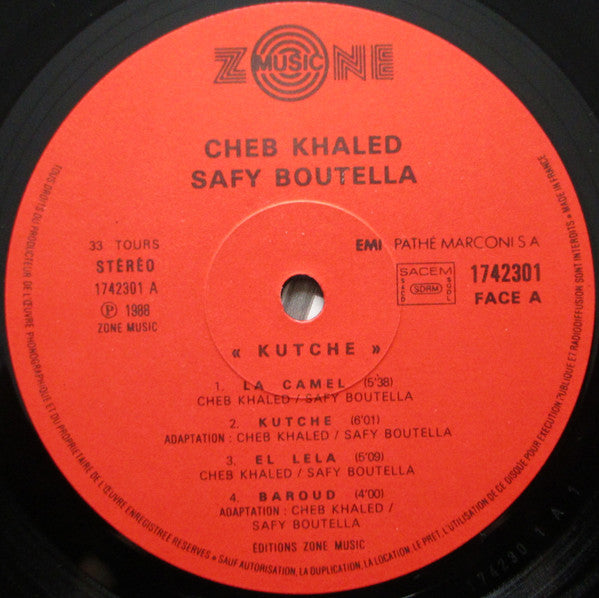 Khaled, Safy Boutella : Kutché (LP, Album)