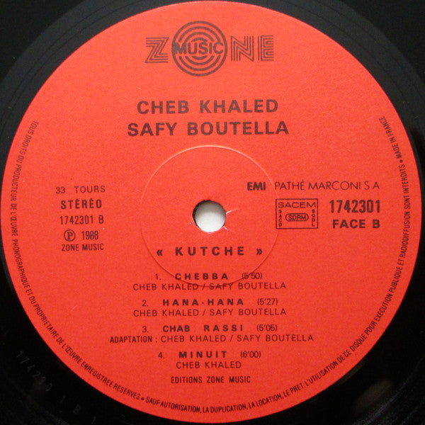 Khaled, Safy Boutella : Kutché (LP, Album)