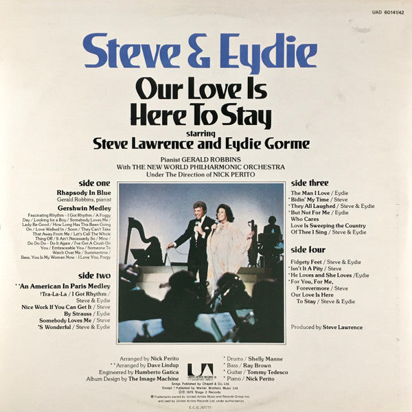 Steve & Eydie : Our Love Is Here To Stay (The Gershwin Years) (2xLP, Album, Gat)