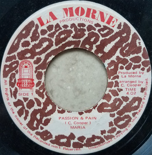 Maria (161), Conroy Cooper : Passion & Pain (7")