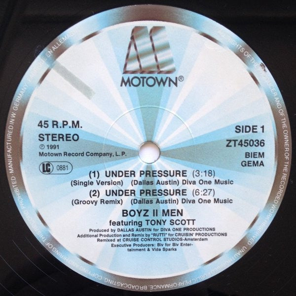 Boyz II Men : Under Pressure (12")