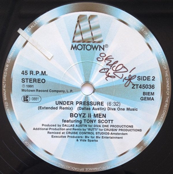 Boyz II Men : Under Pressure (12")