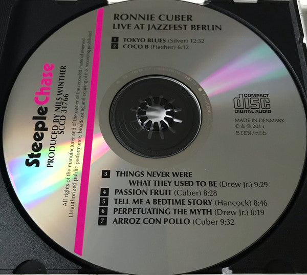 Ronnie Cuber : Live At JazzFest Berlin (CD, Album)