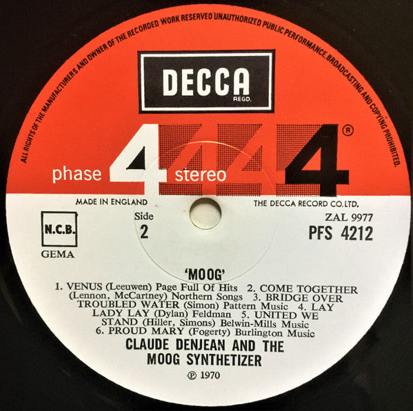 Claude Denjean : Moog! Claude Denjean And The Moog Synthesizer (LP, Album)