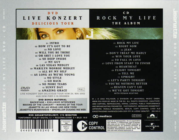 Jeanette Biedermann : Rock My Life (CD, Album + DVD-V)