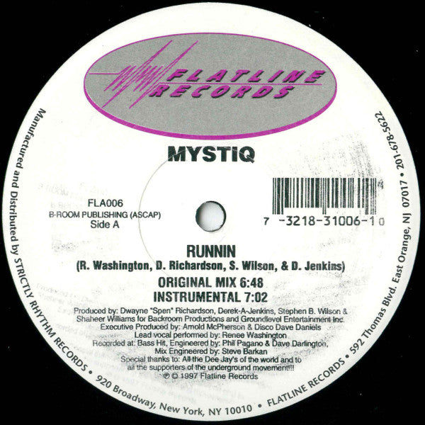 Mystiq : Runnin (12")