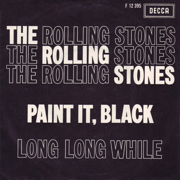 The Rolling Stones : Paint It, Black / Long Long While (7", Single, Mono)