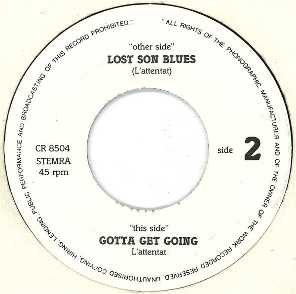 L'Attentat (2) : Lost Son Blues (7", Single)