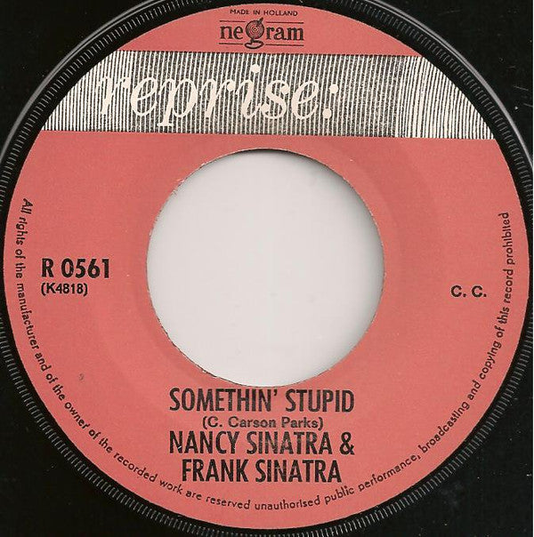 Nancy* & Frank Sinatra : Somethin' Stupid / I Will Wait For You (7")