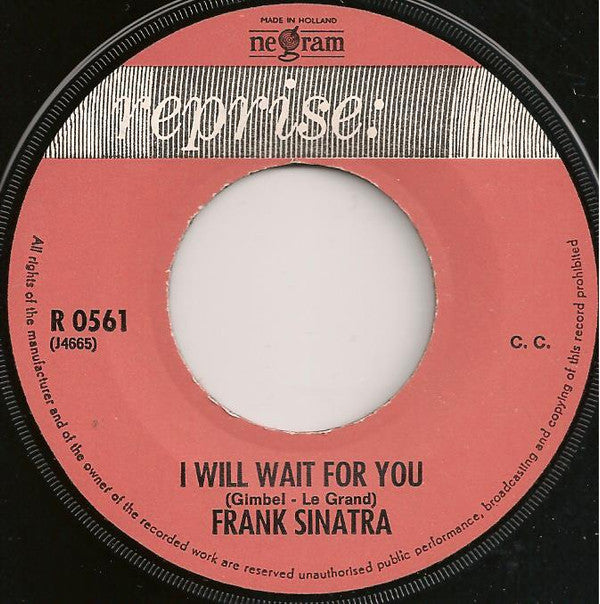 Nancy* & Frank Sinatra : Somethin' Stupid / I Will Wait For You (7")
