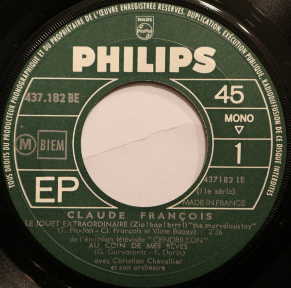 Claude François : Le Jouet Extraordinaire (7", EP, Mono)