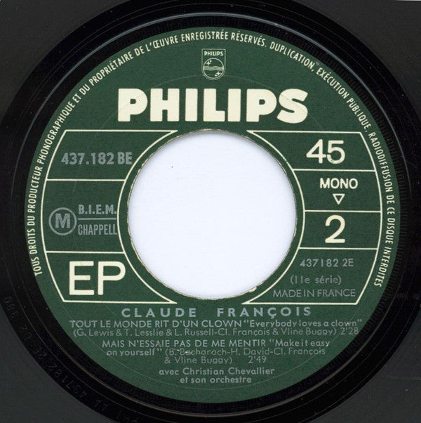 Claude François : Le Jouet Extraordinaire (7", EP, Mono)