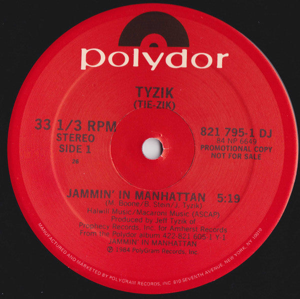 Jeff Tyzik : Jammin' In Manhattan (12", Promo)